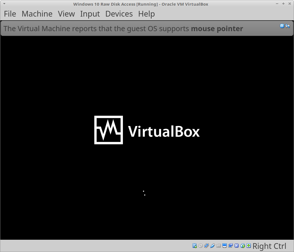 virtualbox full screen in window