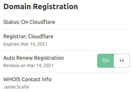 Registration - Registrar - Cloudflare Community